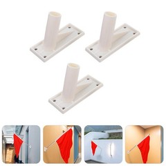 3pcs Flag Pole Holder Wall Mount Flag Stand Flag Pole Mounting Bracket Adhesi…