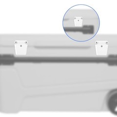 2pcs Cooler Lock Column & 10pcs Screws, High-Strength Cooler Latch Replacement