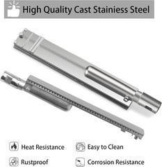 5pc Cast Stainless Steel Burner Set for Bull BBQ 16 1 8in