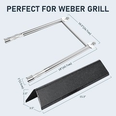 Utheer Spirit Grill Parts Kit for Weber Spirit I & II 200 Front Control (2013+),