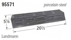 Music City Metals 95571 HEAT PLATE, PORC STL, 20.5 X 5.875