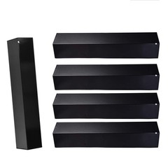 Criditpid Grill Heat Plate Shields 5 Pack, Black Shield-5 Burner
