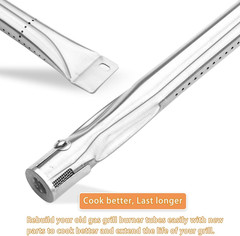 Grill Burner Tube, 4 PC Universal Stainless Steel Pipe Tube BBQ Gas Repair Parts