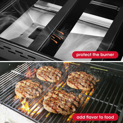 15.3″ Flavorizer Bars for Weber Spirit I & II 200 Series Front Controls Grills
