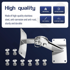 Stainless Lid Hinge Kit for Weber Smokey Mountain Grills 18.5″ & 22.5″ Model – R
