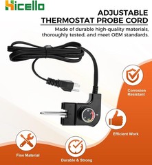 Adjustable Thermostat Power Cord Replacement for Masterbuilt Smokers, 65.75 Inch