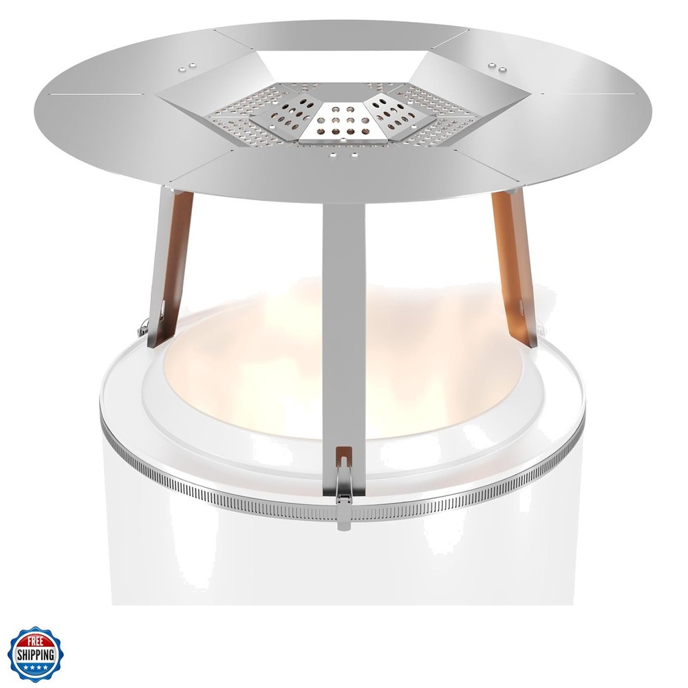 Upgraded Heat Deflector for Solo Stove Ranger 15’’, 304 Stainless Steel Heat …