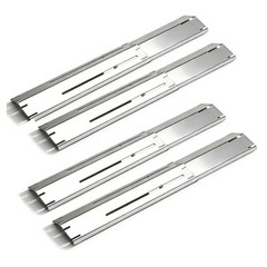 Universal Adjustable Grill Gurner Covers, Flavorizer Bar, Stainless Steel 4 P