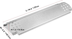 6-Pack Grill Heat Plates for Nexgrill 720-0830H 720-0888 720-0896 720-0898 14.6″