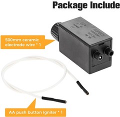 Electronic Push Button Pluse Igniter & 50cm Wire Set for Fire Pit Gas Burner