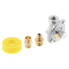 Natural Gas Grill Regulator with 2 Brass Fittings for NG and LPG Conversion