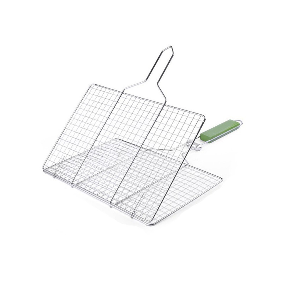 BBQ Grill Mesh Stainless Steel Flat Design for Grilling Vegetables Efficiently