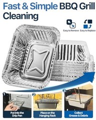 Drip Pans for Napoleon 62007 Grill, Grease Tray Liners for Prestige I 20 Pack