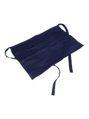 Practical Black Chef Apron with Adjustable Ties for Restaurant and Home Use