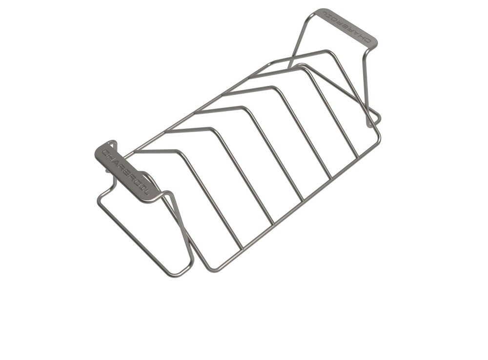 Charbroil Grill+ Reversible Rib & Roast Rack – 100% 4.5×13.75×4.39, Silver