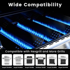 Utheer 14-9/16 Heat Plates 5 Pcs Porcelain Steel Flame Tamer