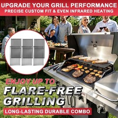 Emitter Plate & Grill Grate for Charbroil Commercial 3 Burner Gas Grill Parts…