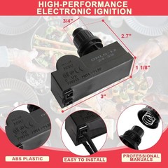 DHLG-12 Grill Igniter Kit for Charbroil Grill Replacement Parts, 2-Outlet Pus…