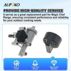 Aupoko 2 Pin Rotary Piezo Igniter & Knob, Replacement for Select Ducane Black