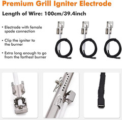 Grill Grates Parts for Charbroil Tru Infrared 2 Burner 463672416, 463633316, 463