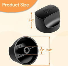 Grill Control Knobs for Charbroil G215-0502-W1 Performance Advantage BBQ 4-Pack