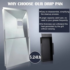Grill Drip Pan Kits for Nexgrill 720-0882A Replacement Parts, Grease Tray, He…
