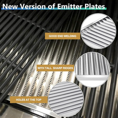 Emitter Plates Grill Parts for Charbroil Commercial 463241313, 463241314, 463241