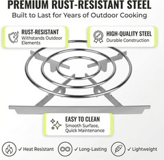 Steel Stove Grate for Coleman RoadTrip Grill, Rust-Resistant Camping Stove Ac…