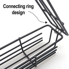 5Pcs Stainless Steel BBQ Grill Cage with Wooden Handle for Convenient Use