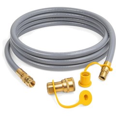 Versatile 12 Feet 3/8″ ID Gas Hose with Quick Connect for BBQs and Outdoor Use