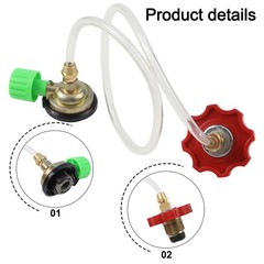 Gas Adapter for CB Cans Designed for Safe and Efficient Refilling with Hose