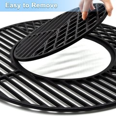 21.5 Inch 8835 Cast Iron Grill Cooking Grates Replacement for 22.5″ Weber Master