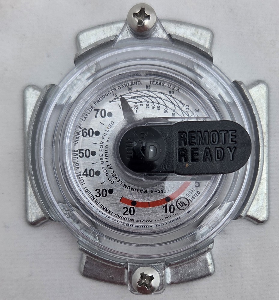 Universal Large Glue On Propane Sr. Dial Gauge For Home Horizontal Propane Tank