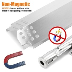 Grill Burner Replacement Kit 4 Burner 14 7/8 Inch 304 Stainless Steel Heat