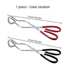 Stainless Steel Scissor Food Tongs with Comfort Grip for Kitchen Cooking
