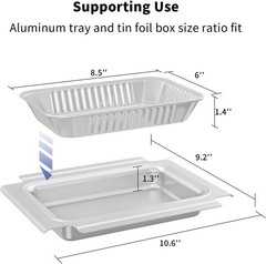 Grill Catch Pan and Drip Tray Set for Q Series – Compatible with Weber Q100