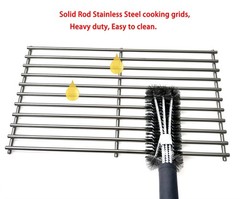 Direct store DS103 Solid Stainless Steel Cooking grids 16 3/8″ x 9 1/2″ 3pk R…