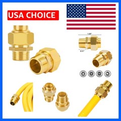 CSST Male NPT Fitting Kit 2 Pack Grill Propane Conversion Connector 1/2″ NPT …