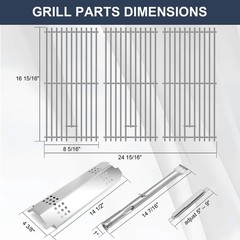 Grill Parts for Charbroil 463340516 463370519 463370516 463278418, Stainless …