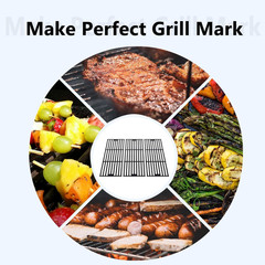 19 3/4″ Grill Grates for Char Griller 5050 3001 3008 3030 4000 2121, King Grille