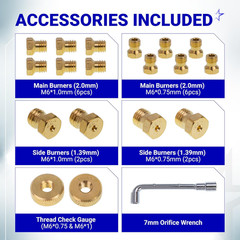 Propane to Natural Gas Conversion Kit for Blackstone 28 36 Griddles 10FT Hose