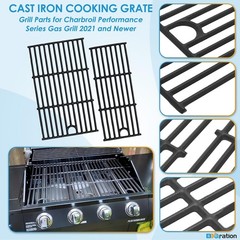 BBQration 17″ Grill Grate for Charbroil Performance 4 Burner 463352521 463354021