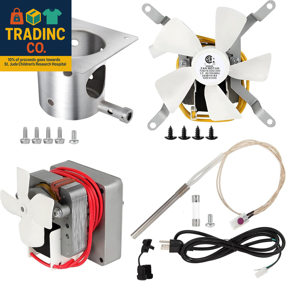 Complete Replacement Parts Kit for Pit Boss and Traeger, Auger Motor, Grill Indu