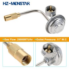 Hz-Monstar 6Ft Propane Adapter Hose 1 Lb To 20 Lb Converter Gas Regulator