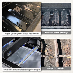 Grill Heat Plates & Burner Tubes for Outdoor Gourmet Backyard Uniflame Tera Gear
