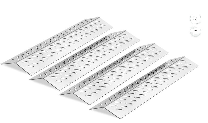 17-5/8″ Stainless Steel Heat Plate Shield for 4 5 7 Burner Gas Grill 4 Pack