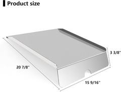 22″ Stainless Steel Drip Pan Heat Baffle Replacement for Traeger 22 Series,Traeg
