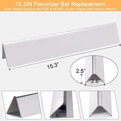 7636 Flavorizer Bars for Weber Spirit I & GS4 II 300 Series, E310 15.3 Inch
