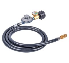 5FT Propane Regulator & Hose, Griddle Regulator with Gauge for 17”/22” Griddles
