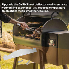 Magnetic Heat Deflector for Pit Boss Pellet Grill Flame Tamer Main Plate, Hea…